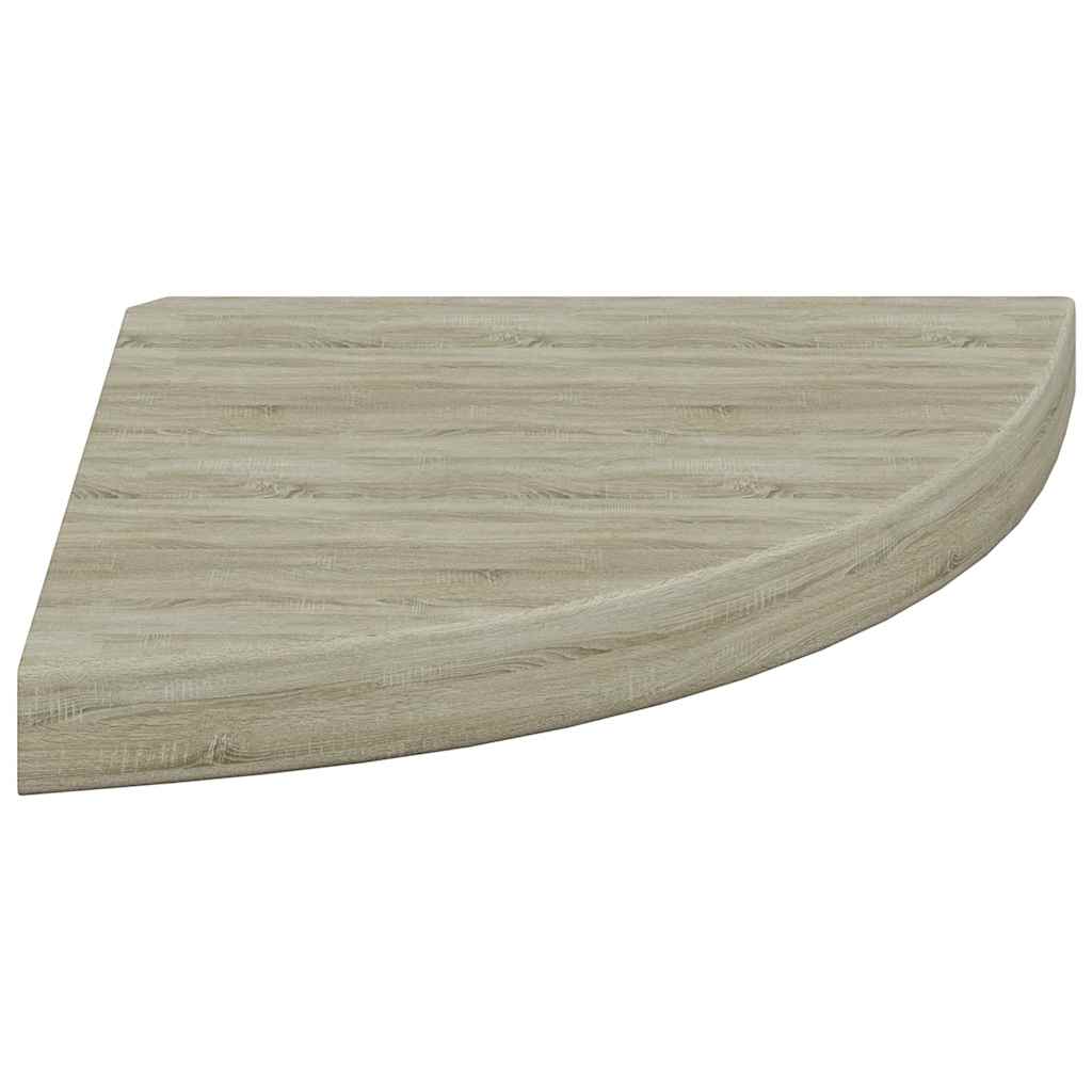 Piekaramie stūra plaukti, 2 gab., ozola krāsā, 35x35x3,8cm, MDF