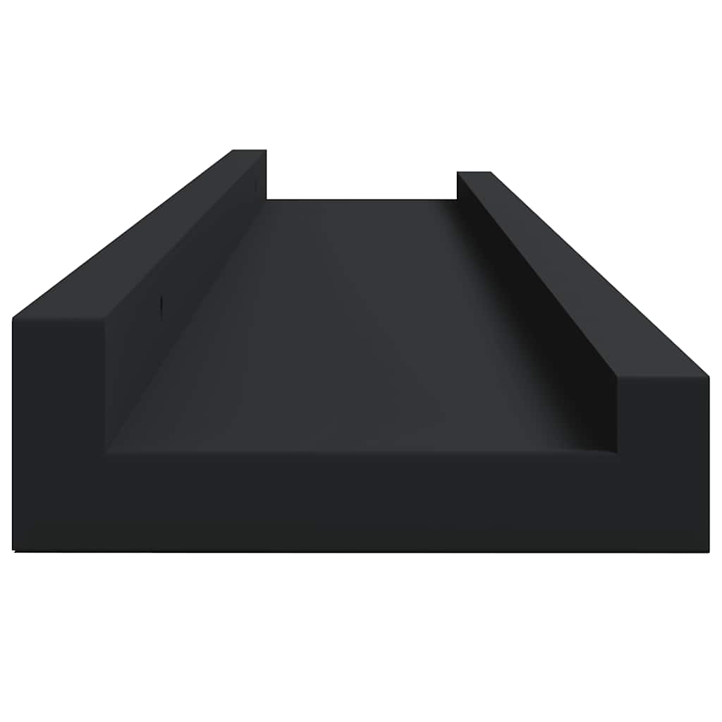 Picture frame ledges, 2 pcs., black, 80x9x3cm, MDF