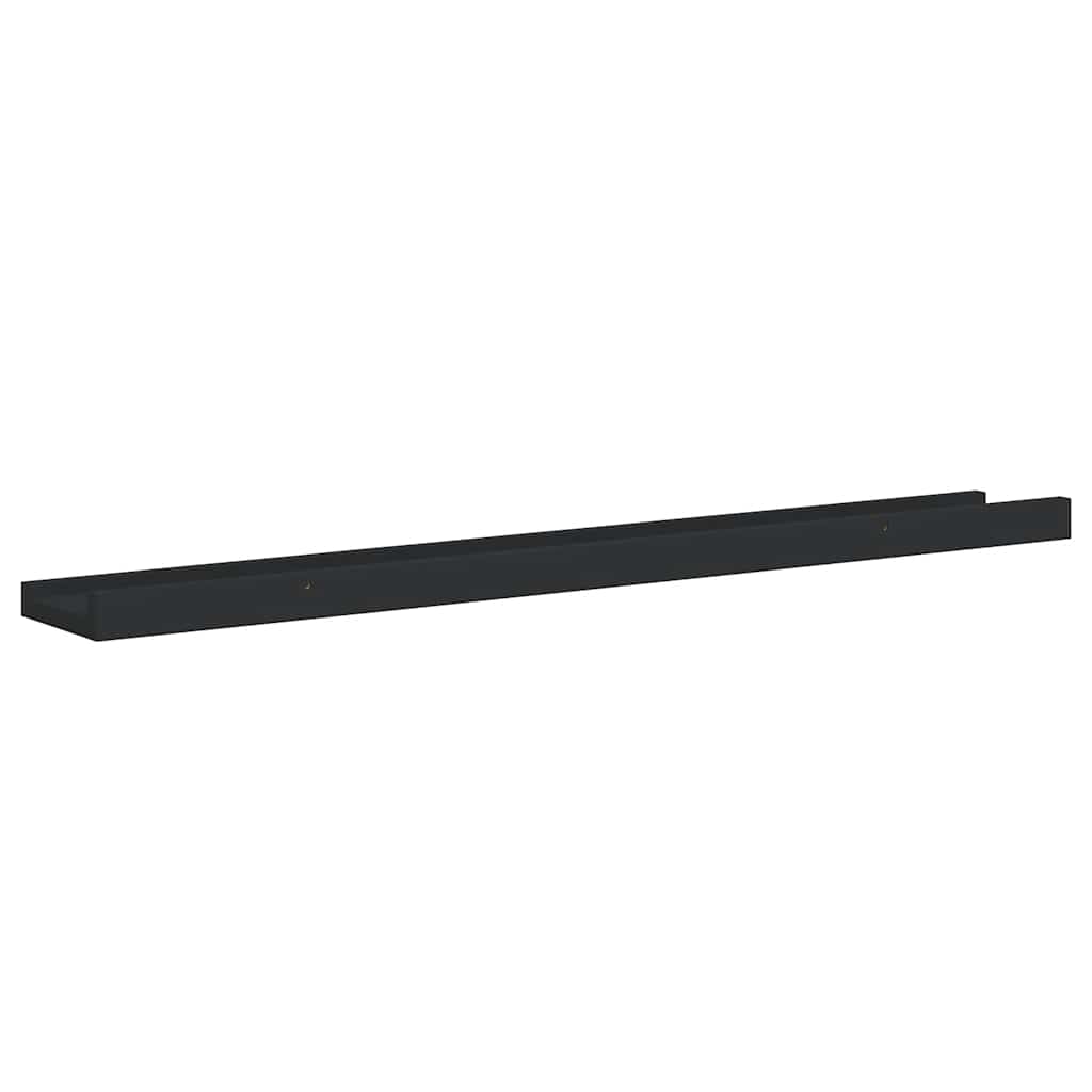 Picture frame ledges, 2 pcs., black, 80x9x3cm, MDF