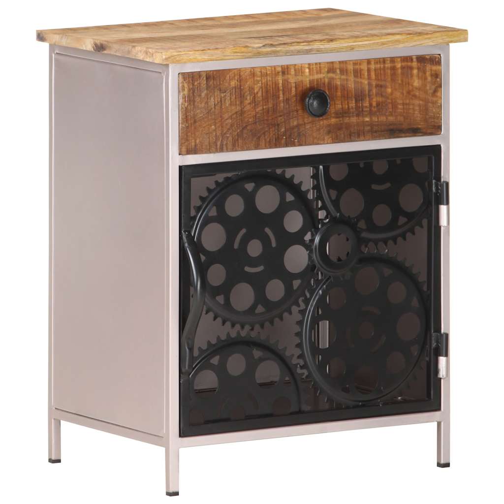 Nightstand, 40x30x50cm, untreated mango wood
