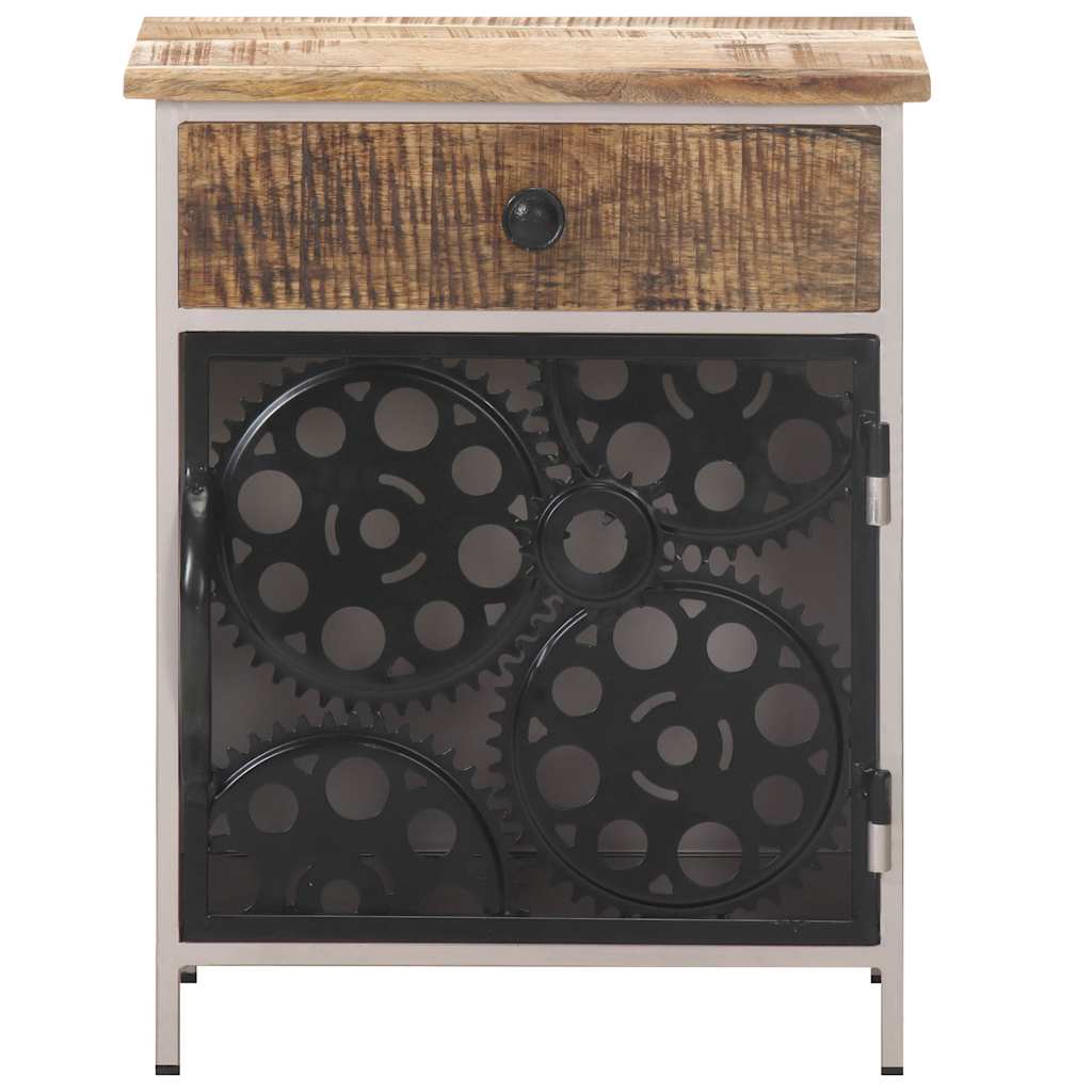 Nightstand, 40x30x50cm, untreated mango wood
