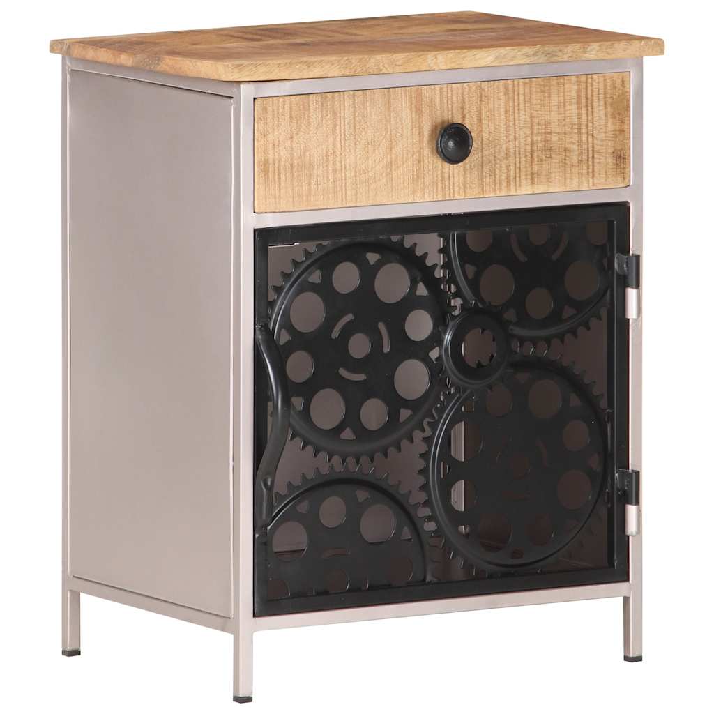 Nightstand, 40x30x50cm, untreated mango wood