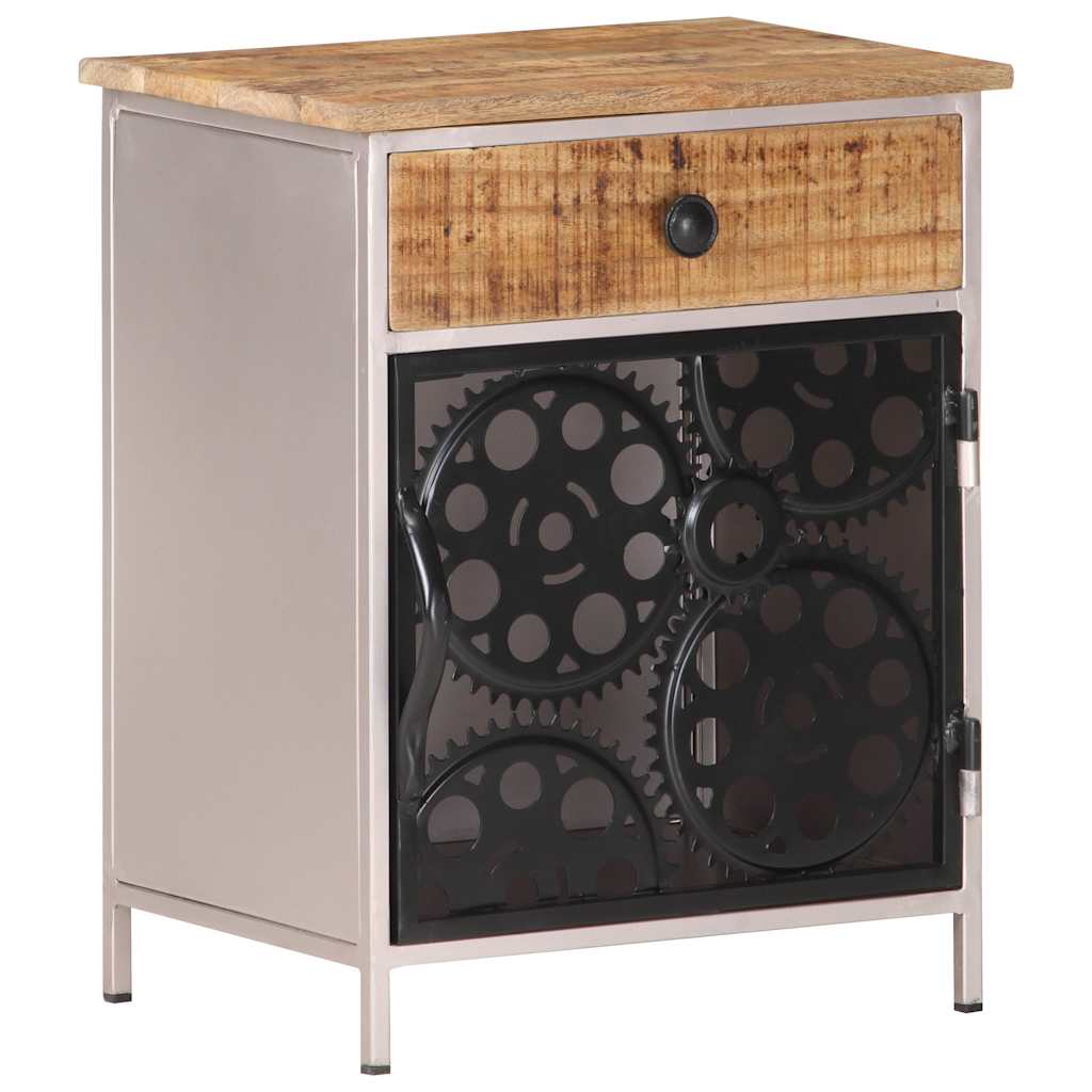 Nightstand, 40x30x50cm, untreated mango wood