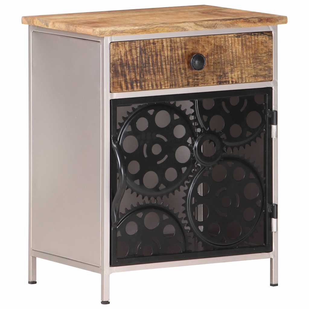 Nightstand, 40x30x50cm, untreated mango wood