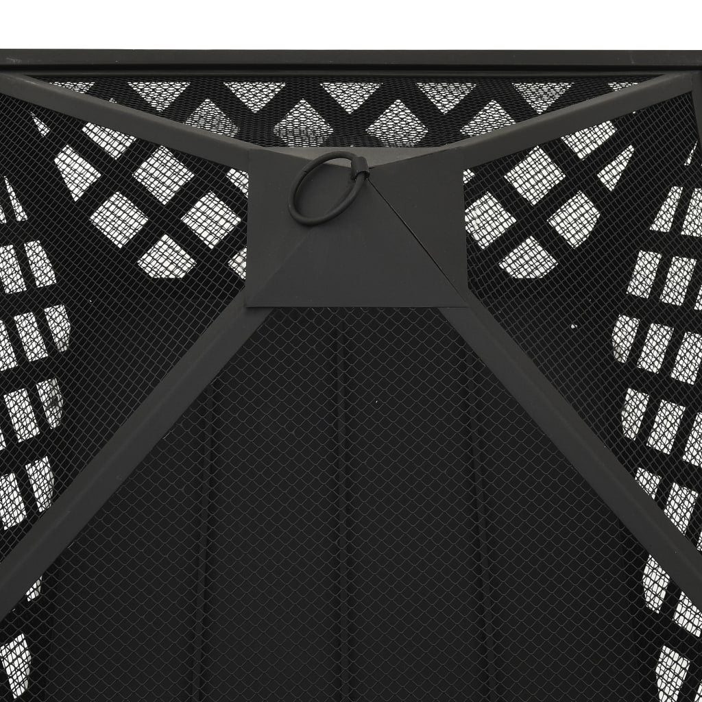 Fire pit with poker, 64cm, steel, XXL