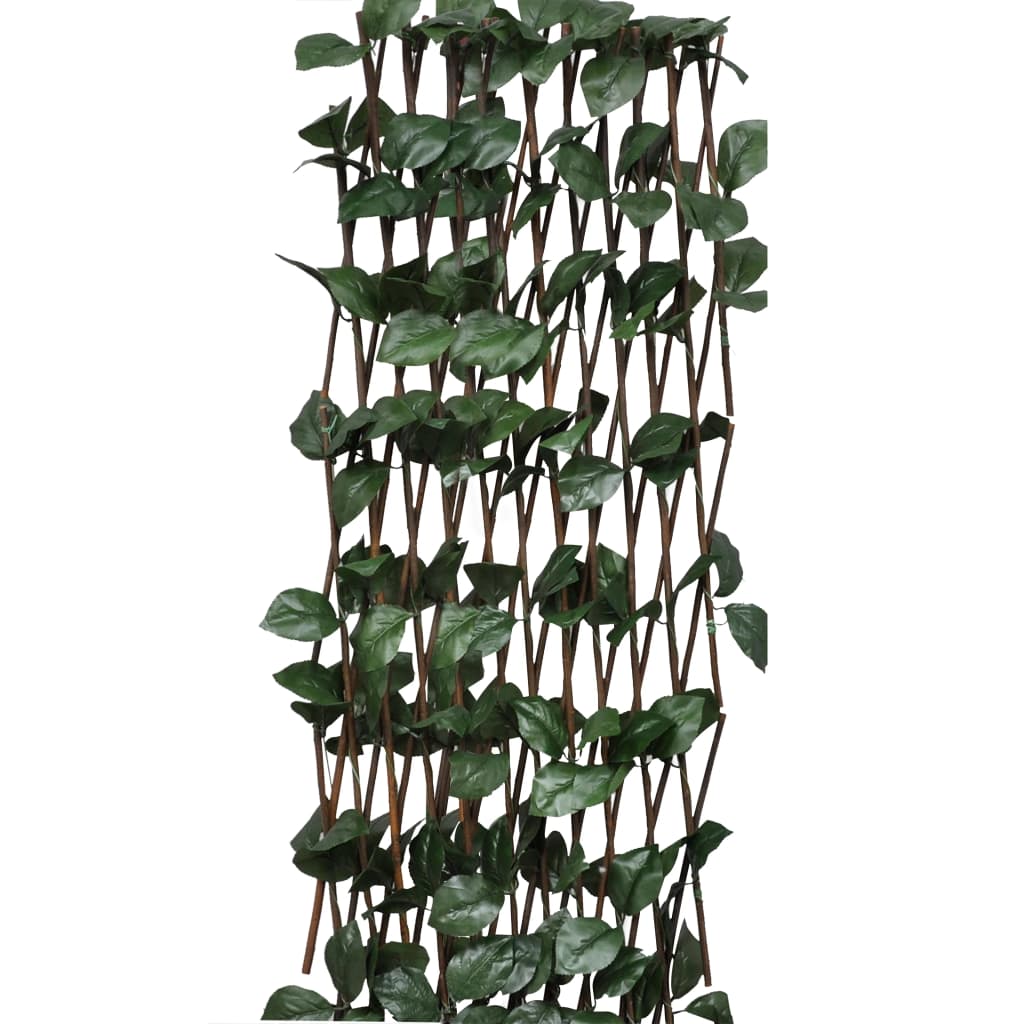 Trellises-fences, 5 pcs., 180x30cm, willow, with leaves
