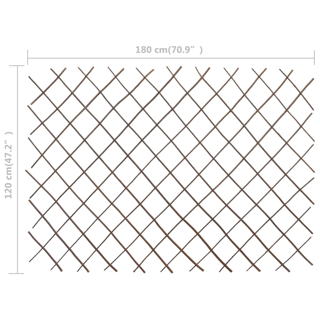Willow Trellis-Fences, 5 pcs, 180x120cm