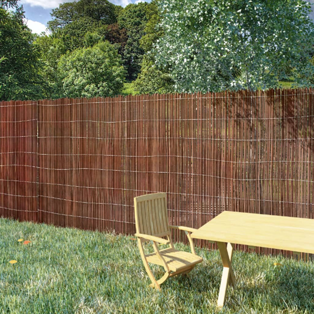 Willow wicker fence, 5x1m