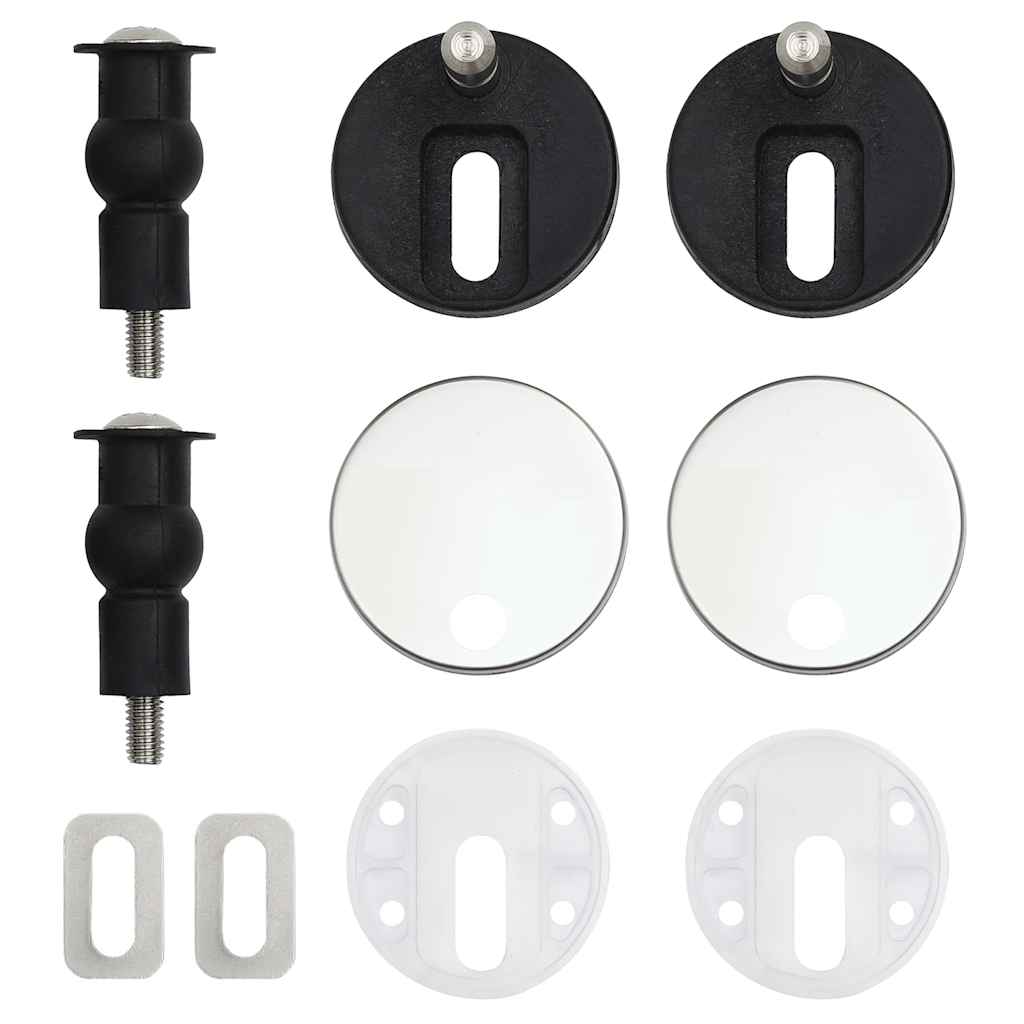 Toilet Seats with Lids, 2 pcs., MDF, with Penguins