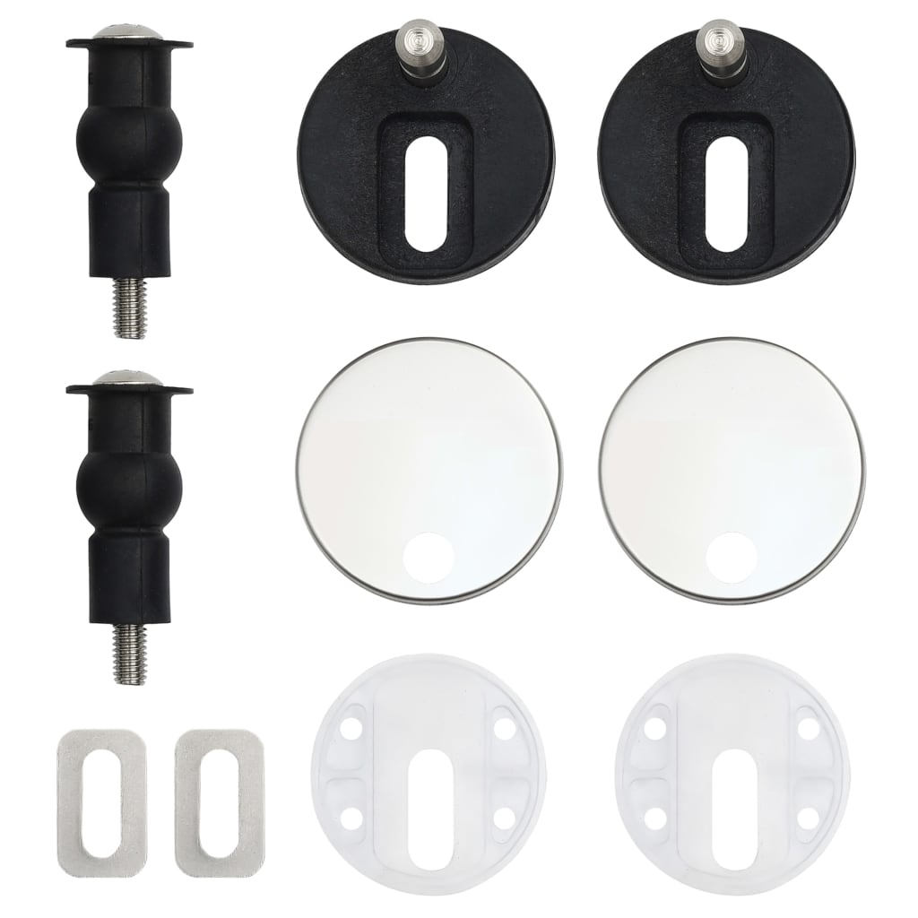 Toilet Seats with Lids, 2 pcs, MDF, Beach Design