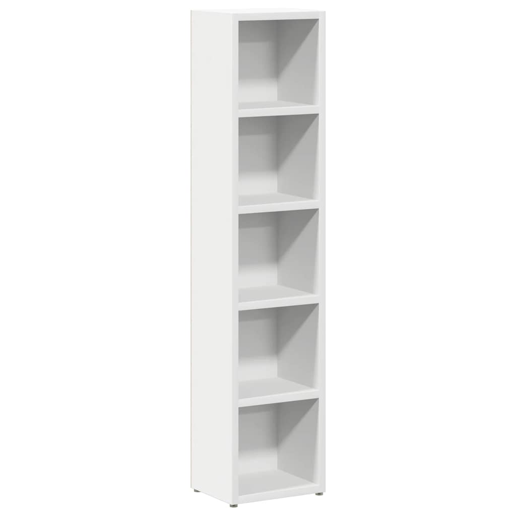 CD cabinets, 2 pcs., white, 21x16x93.5cm, chipboard