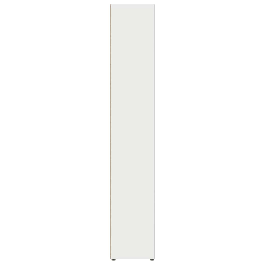 CD cabinets, 2 pcs., white, 21x16x93.5cm, chipboard