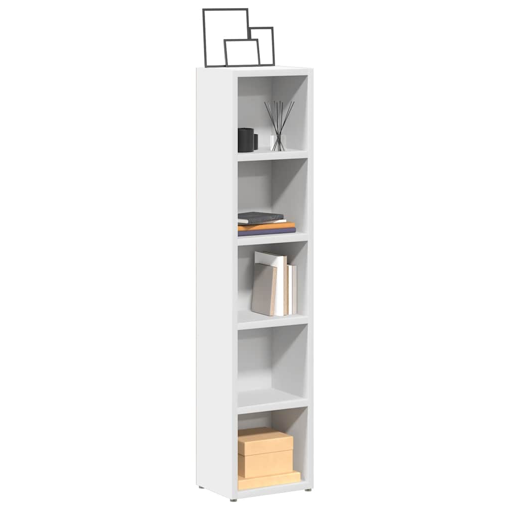 CD cabinets, 2 pcs., white, 21x16x93.5cm, chipboard