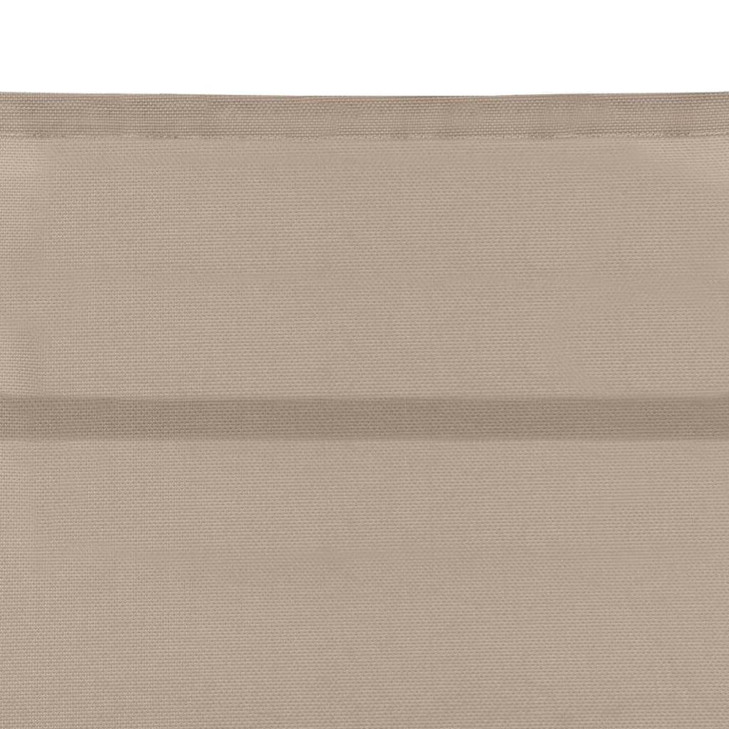 Saulės gultas, kreminės spalvos, aliuminis ir tekstilenas