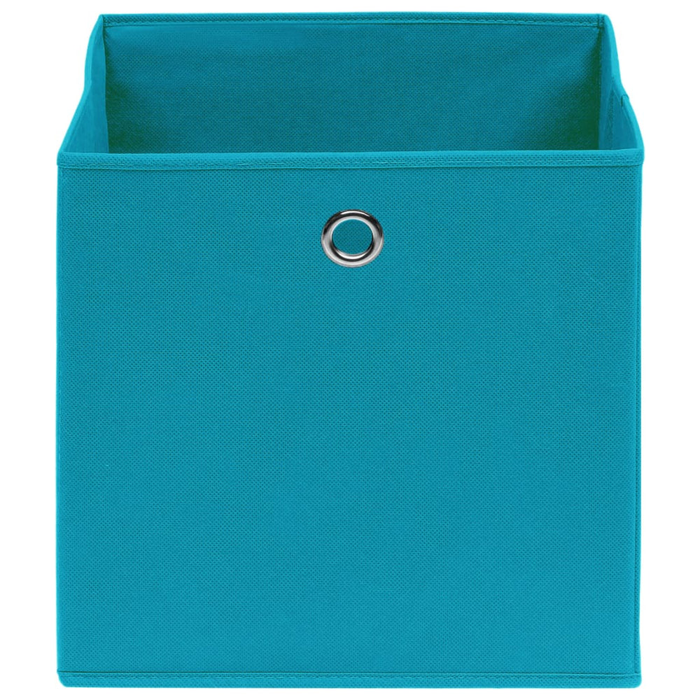 Storage boxes, 4 pcs., blue, 28x28x28cm, non-woven fabric