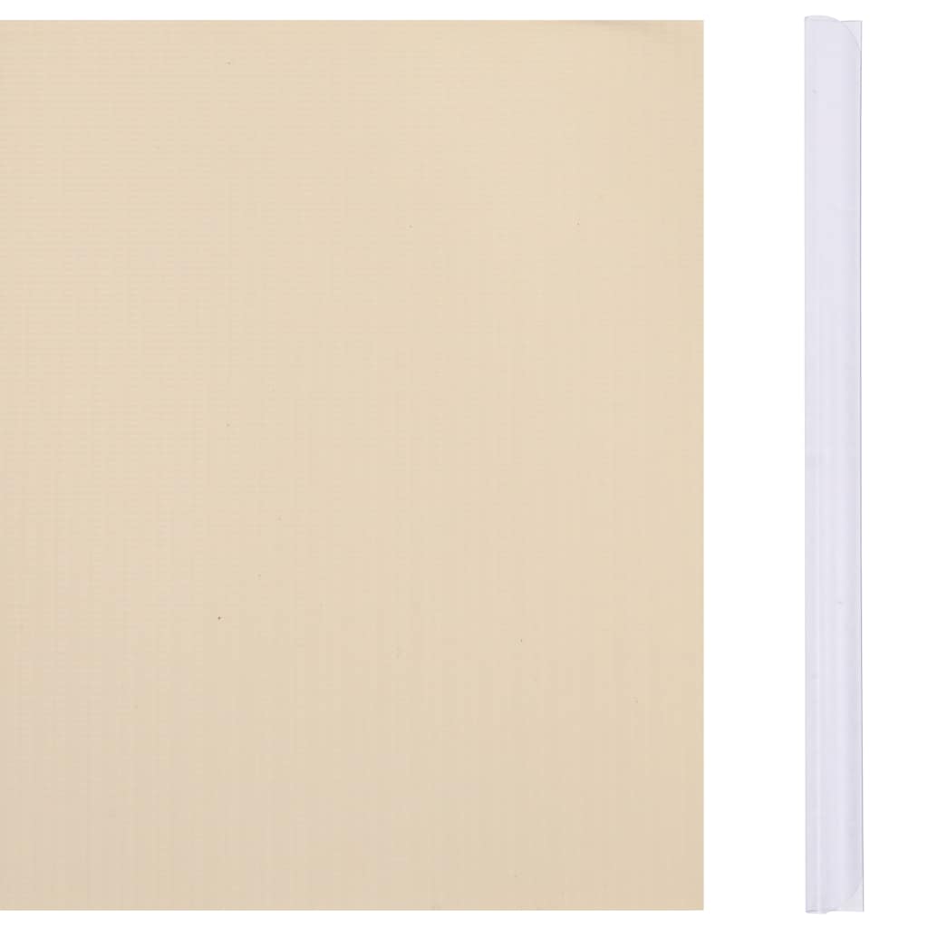Privātuma dārza sēta, krēmkrāsas, 35x0,19m, PVC