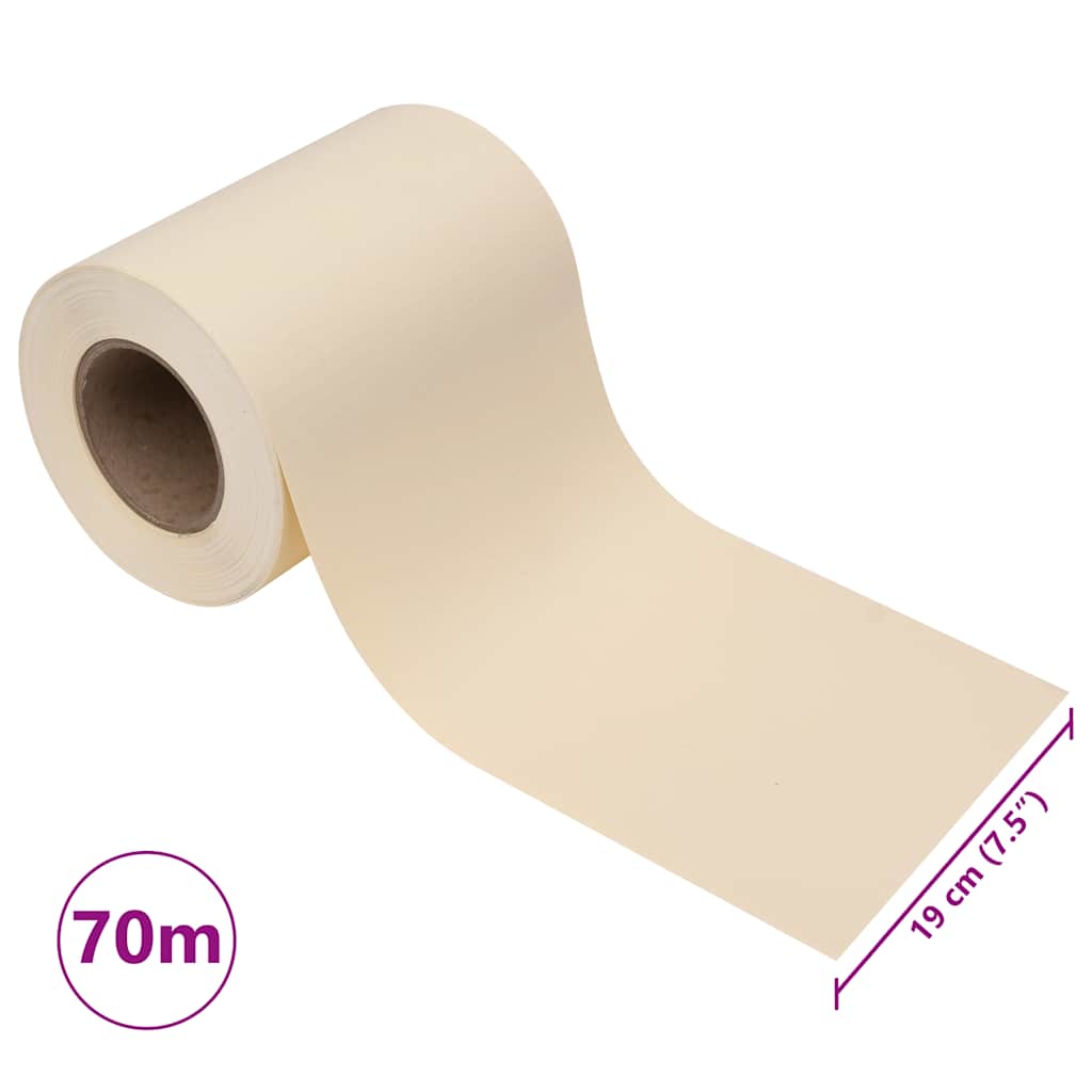 Privatumo suteikianti sodo pertvara, kreminė, 70x0,19m, PVC