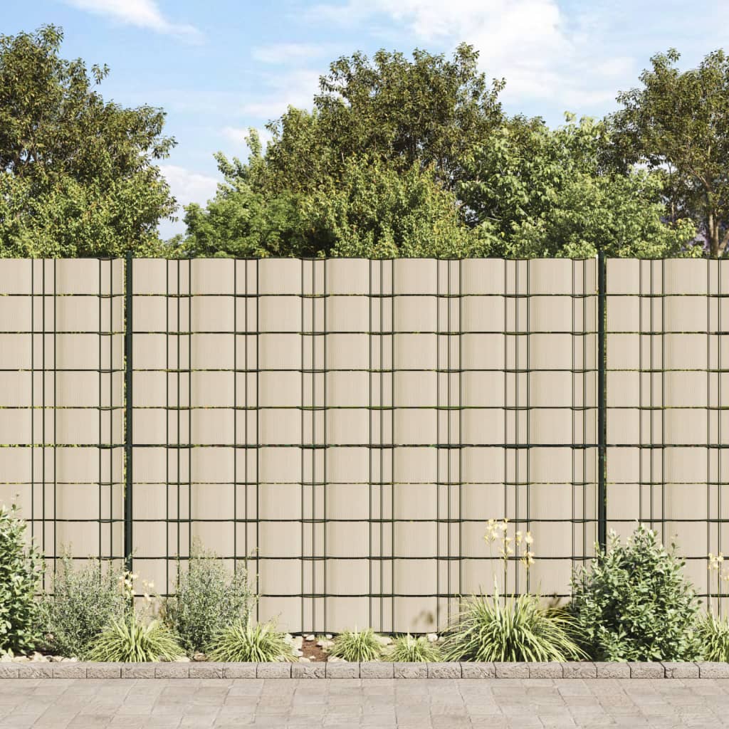 Privātuma nodrošinoši pārsegumi, 4 gab., krēmkrāsā, 35x0,19 m, PVC