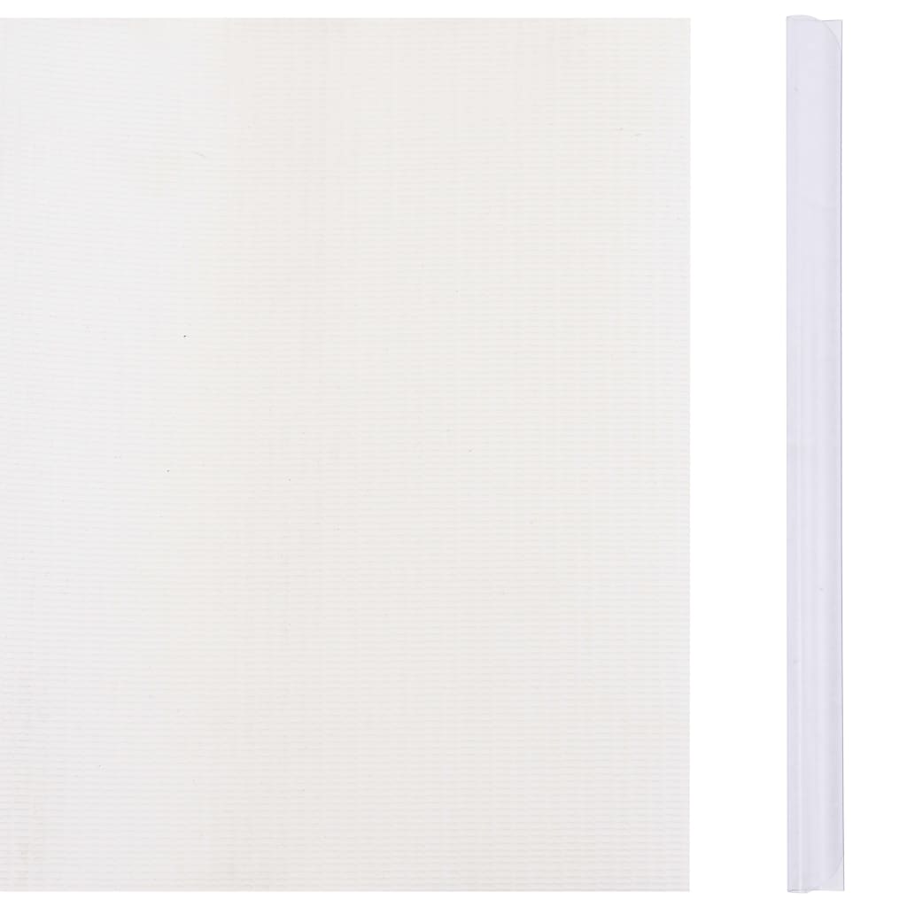 Dārza privātuma žogs, balts, 35x0,19 m, PVC