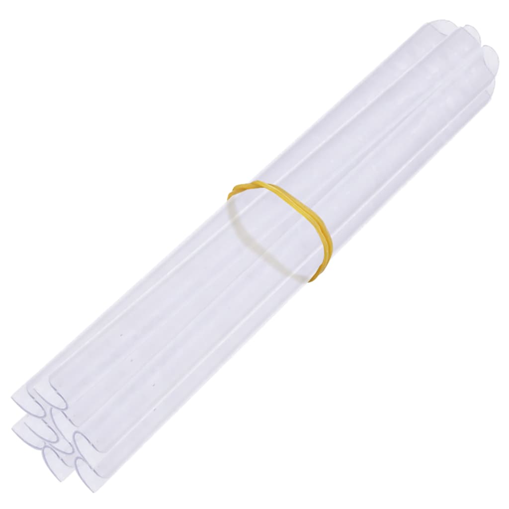 Dārza privātuma žogs, balts, 35x0,19 m, PVC