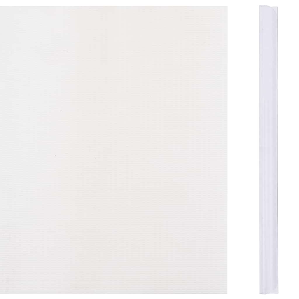 Privatumo suteikianti sodo pertvara, balta, 70x0,19m, PVC