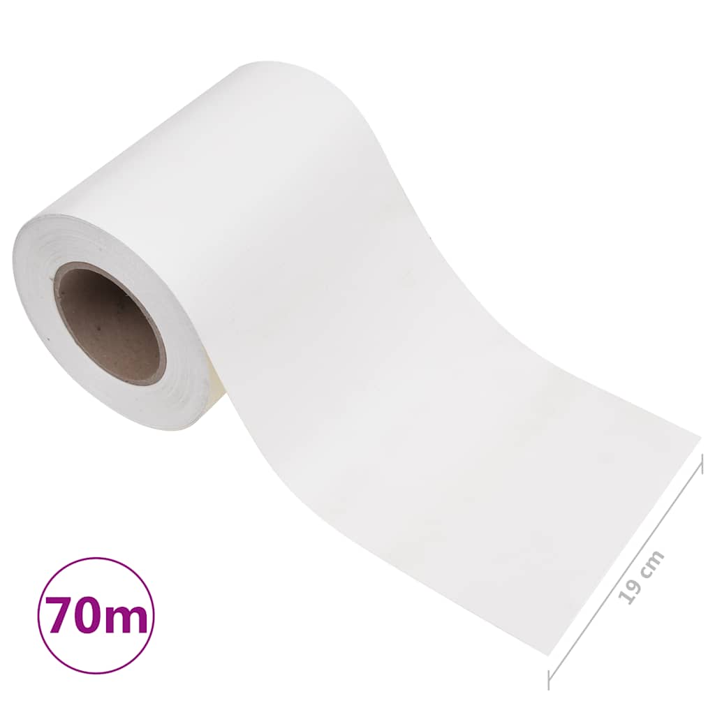 Privatumo suteikianti sodo pertvara, balta, 70x0,19m, PVC