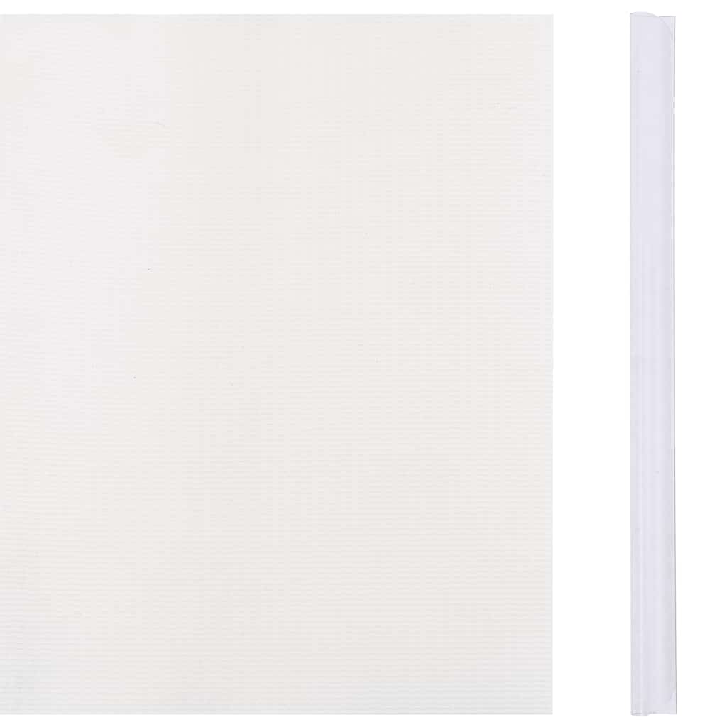 Privacy screens, 4 pcs, white, 35x0.19m, PVC