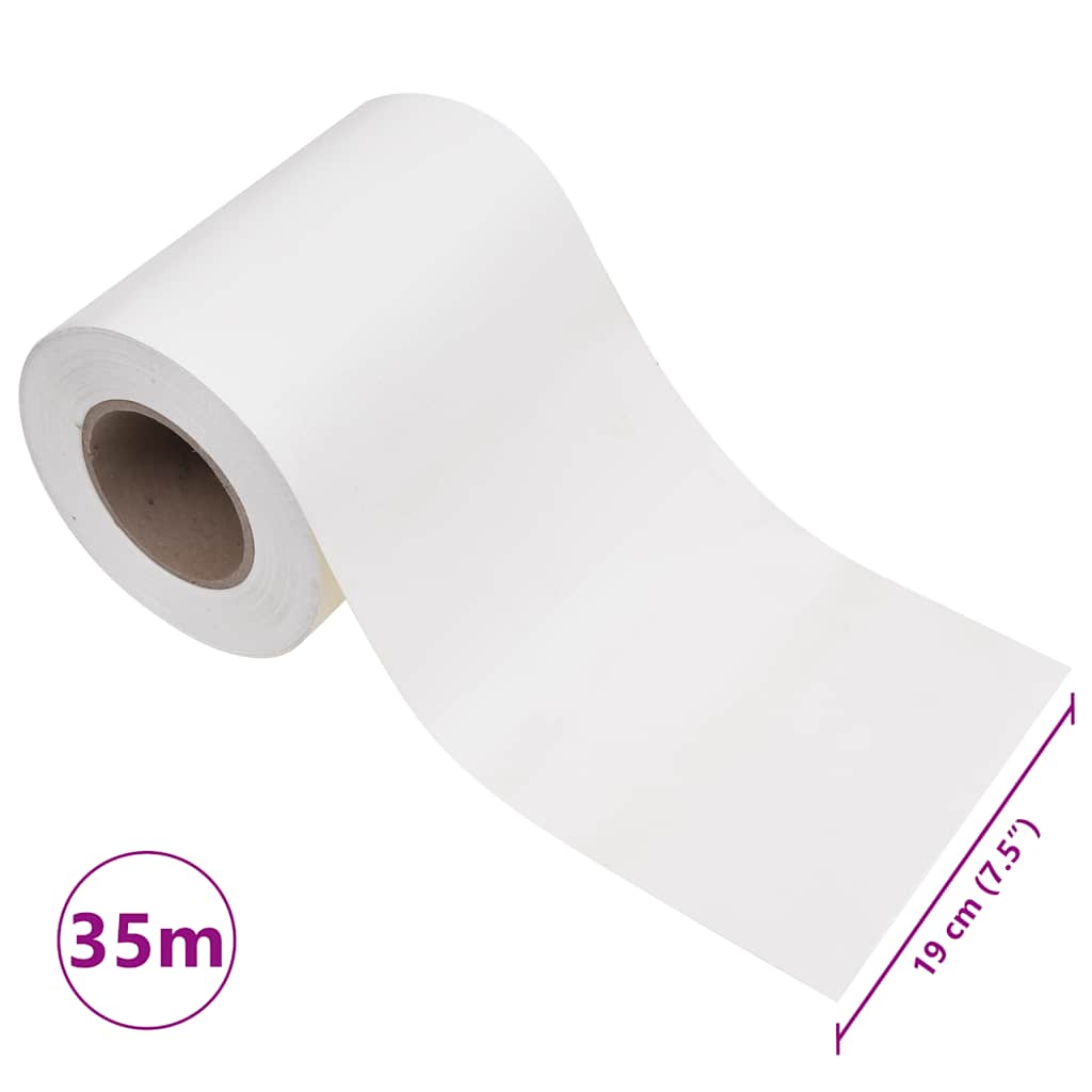 Privacy screens, 4 pcs, white, 35x0.19m, PVC