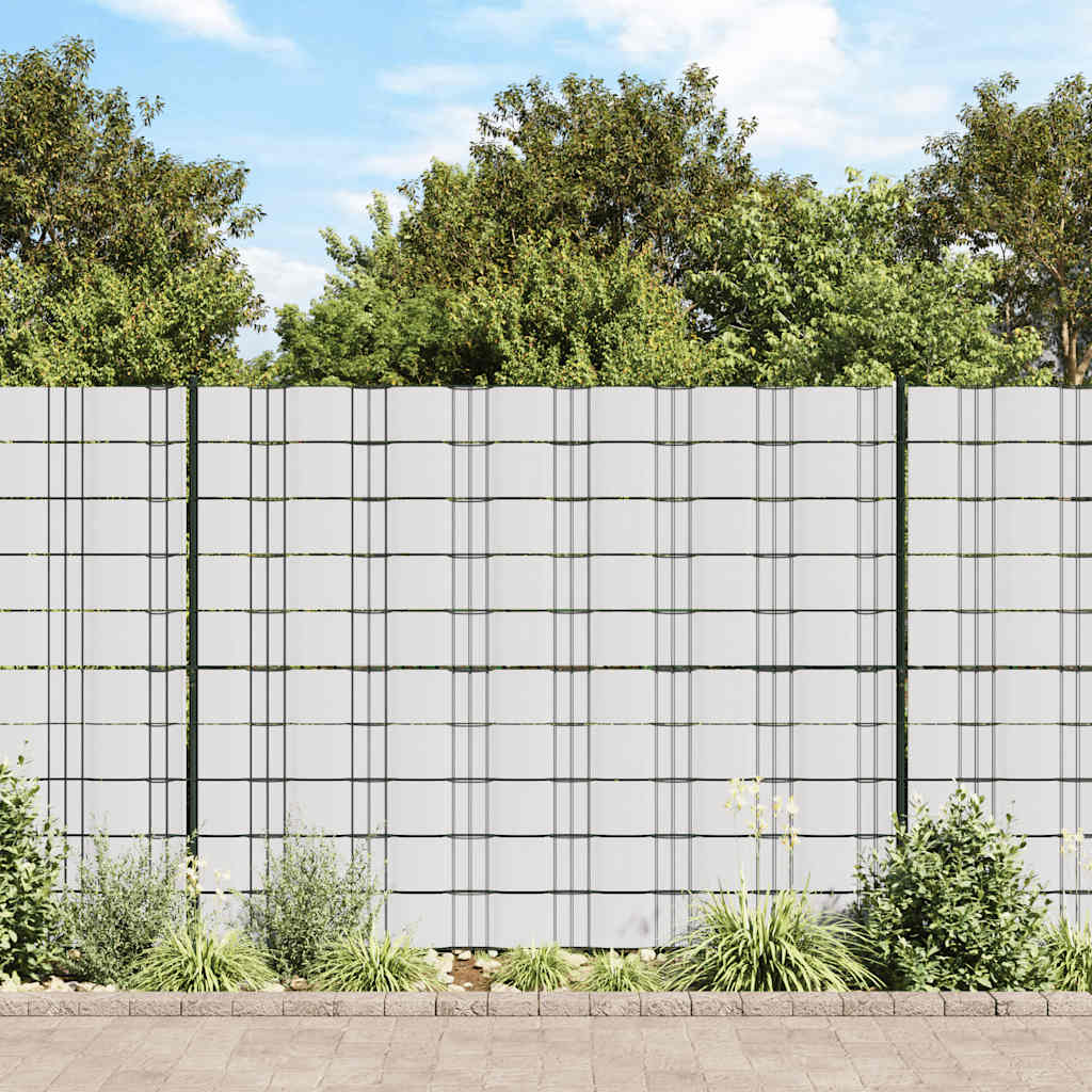 Privacy screens, 4 pcs, white, 35x0.19m, PVC