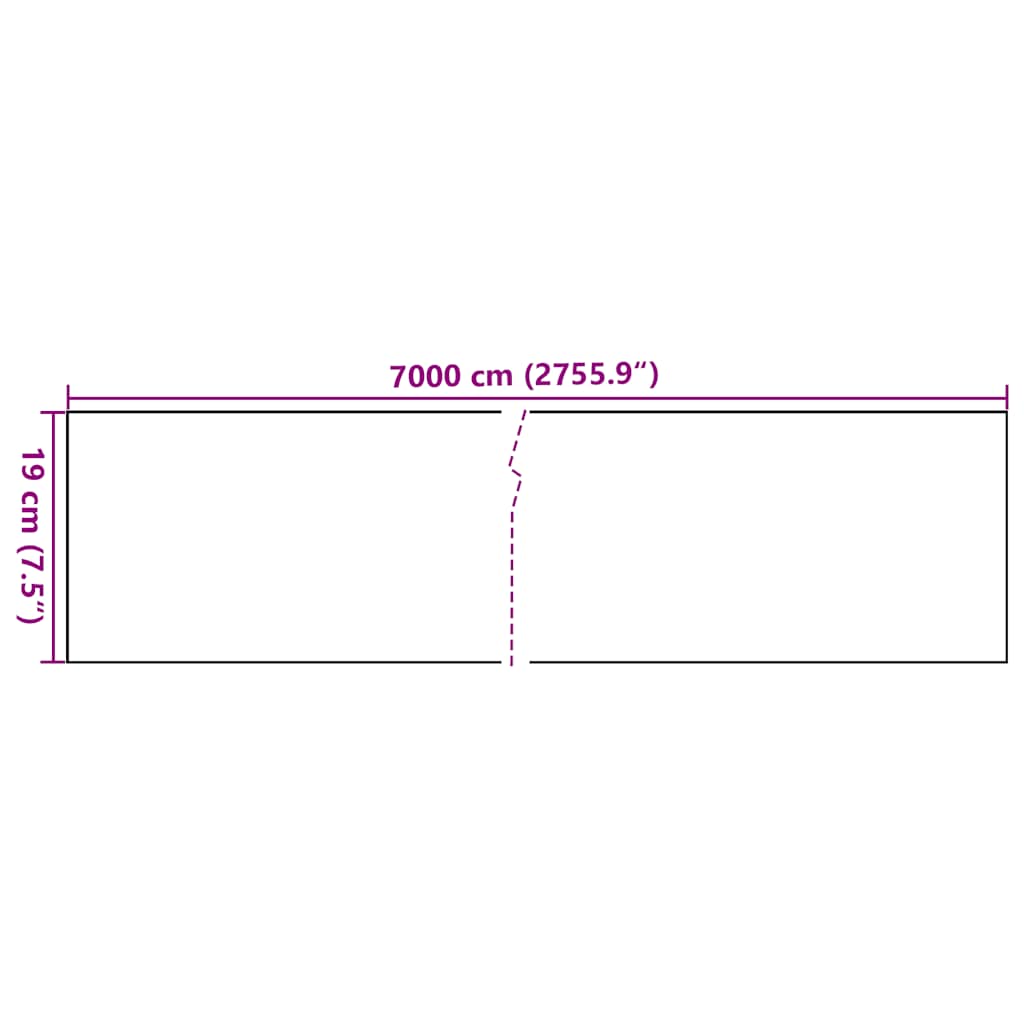 Privacy Garden Screen, brown, 70x0.19m, PVC