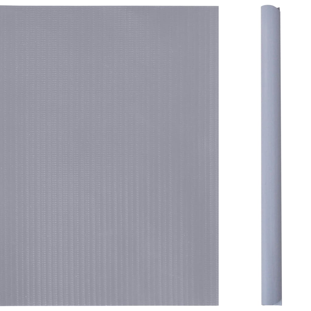Privātumu nodrošinoši žoga paneļi, 4 gab., pelēki, 35x0,19 m, PVC