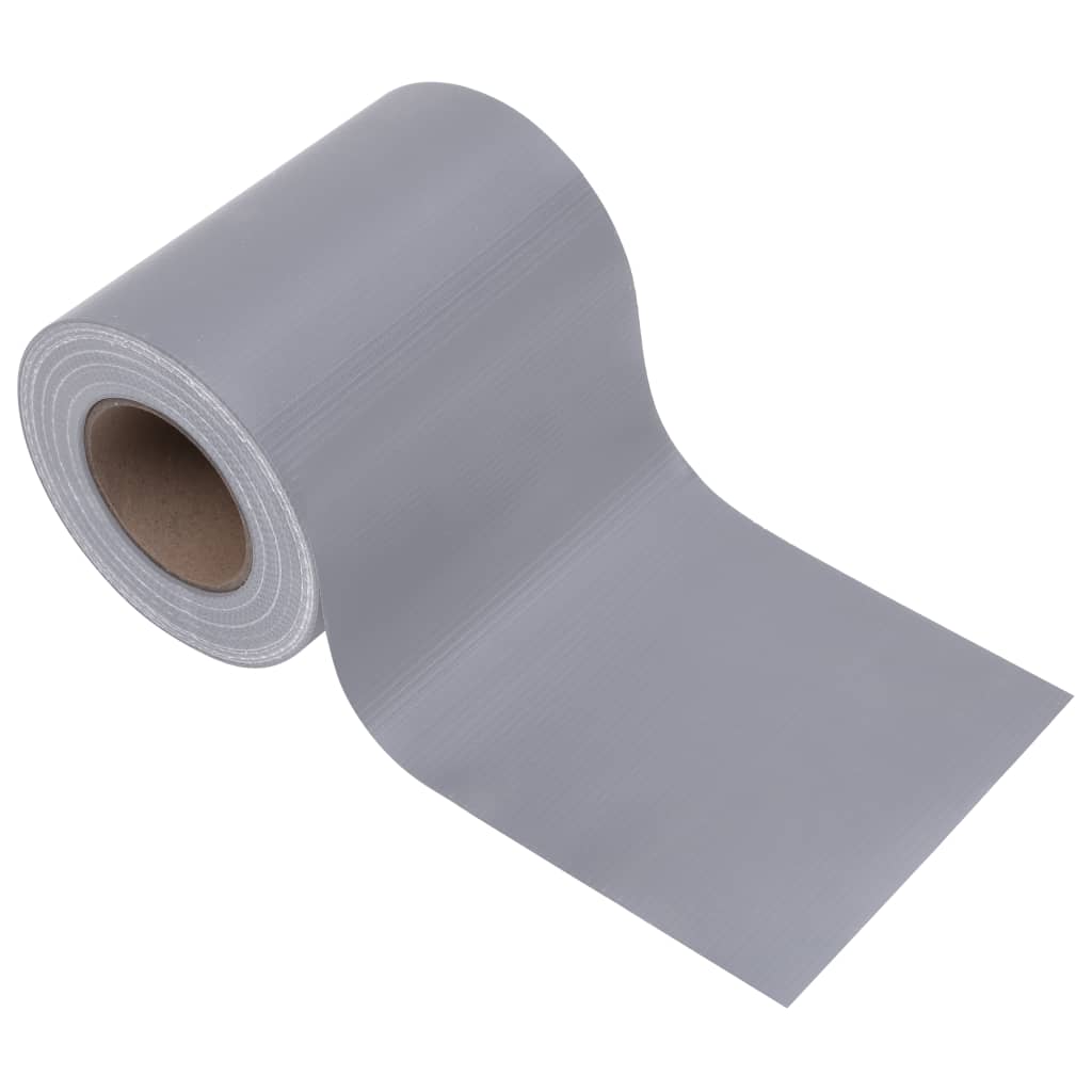 Privātumu nodrošinoši žoga paneļi, 4 gab., pelēki, 35x0,19 m, PVC