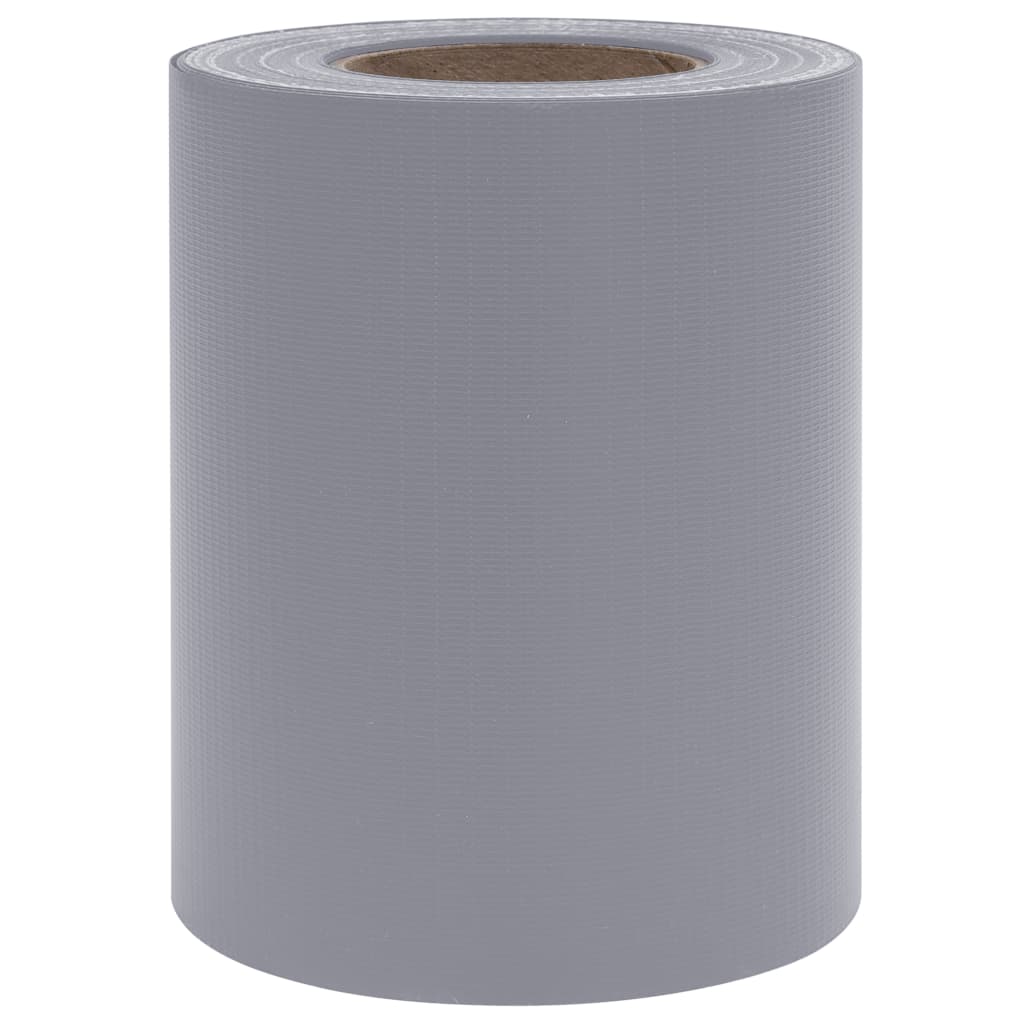 Privātumu nodrošinoši žoga paneļi, 4 gab., pelēki, 35x0,19 m, PVC