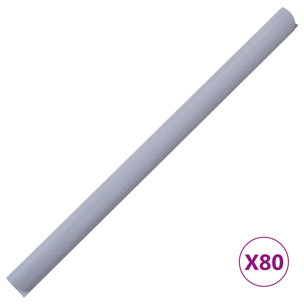 Privātumu nodrošinoši žoga paneļi, 4 gab., pelēki, 35x0,19 m, PVC