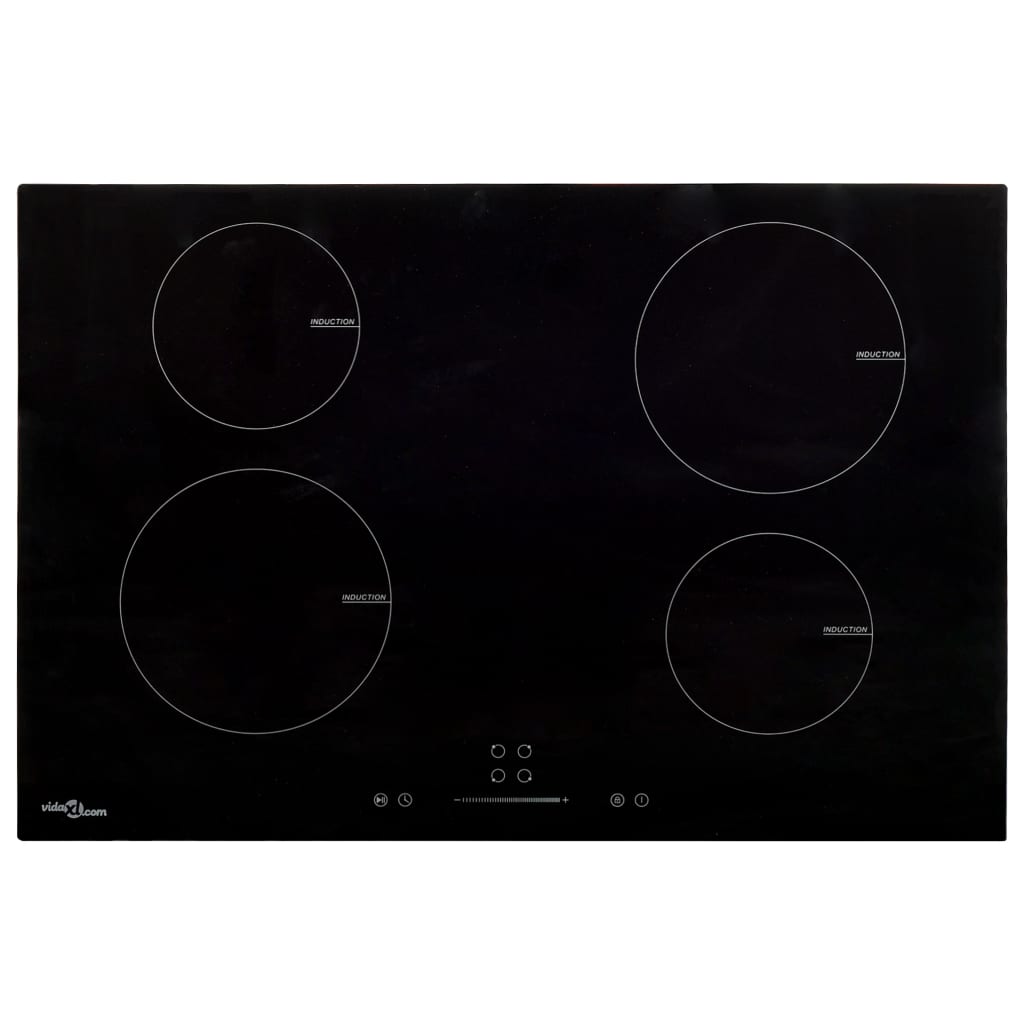 Indukcinė kaitlentė su 4 kaitvietėmis, stiklas, 77cm, 7000W