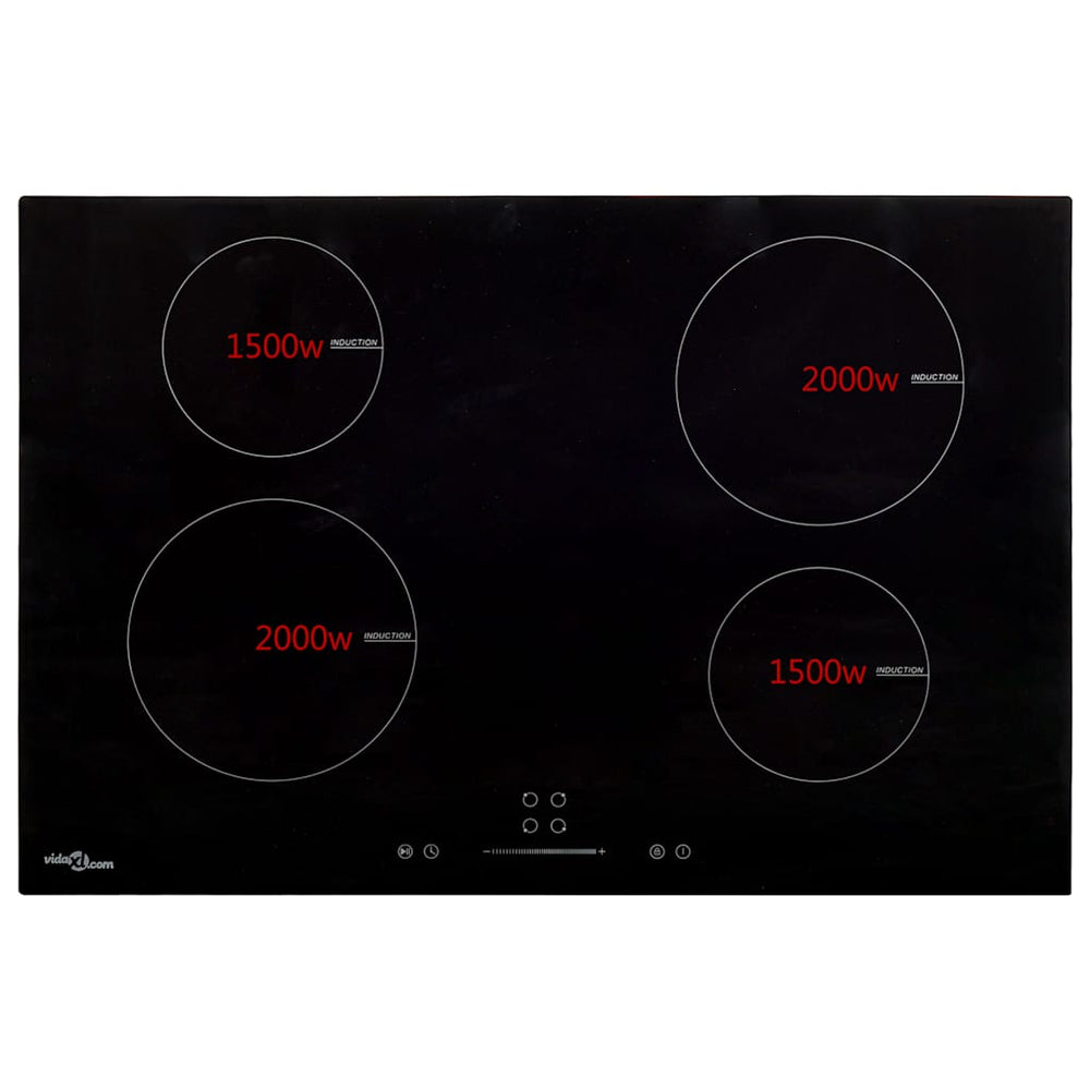 Indukcinė kaitlentė su 4 kaitvietėmis, stiklas, 77cm, 7000W