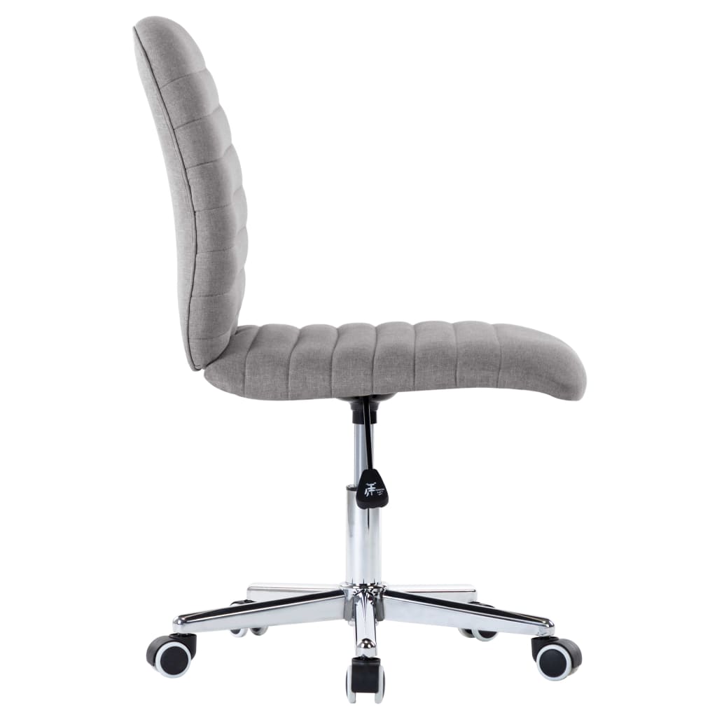 Dining chairs, 4 pcs., light grey, fabric