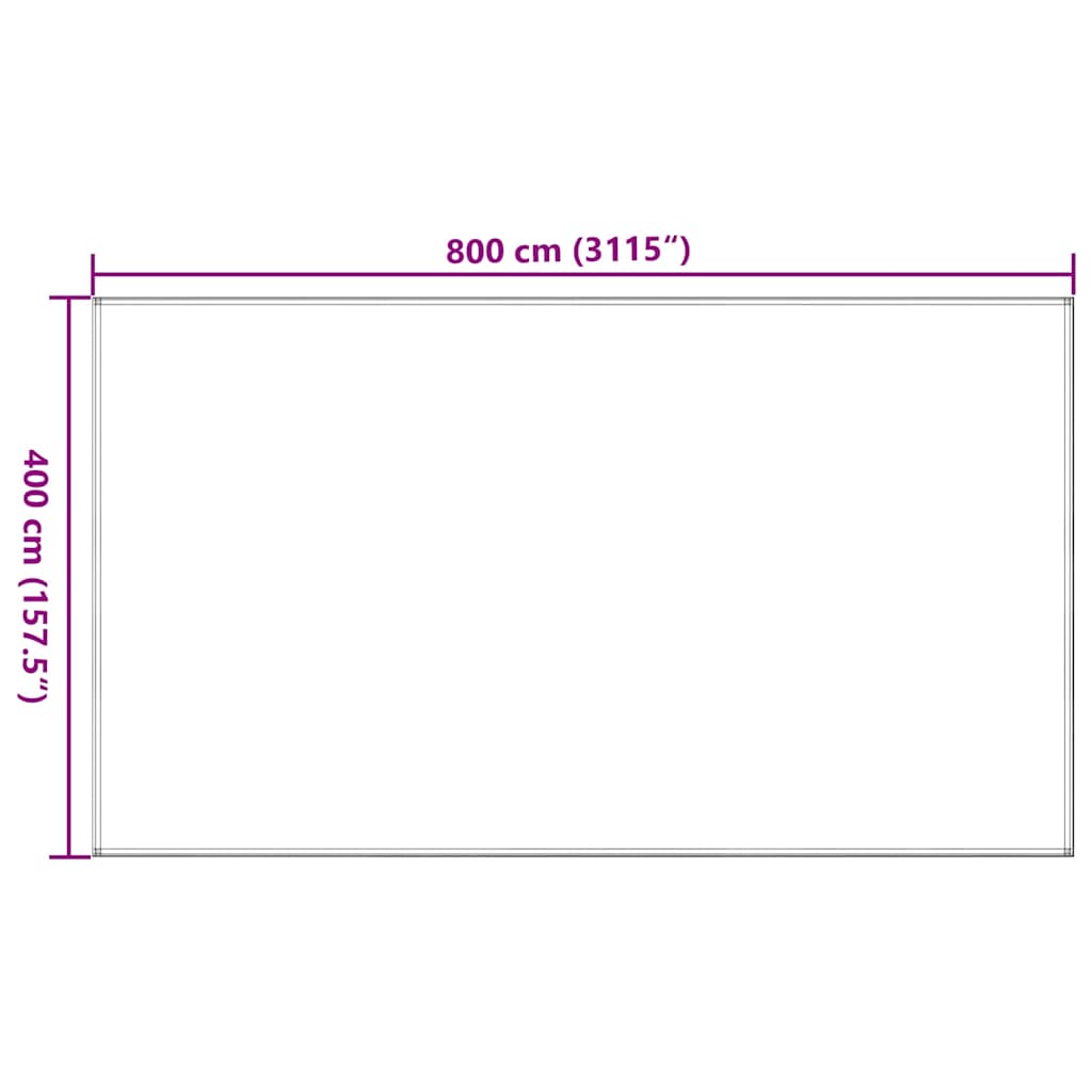 Tent groundsheet, blue, 400x800cm, HDPE