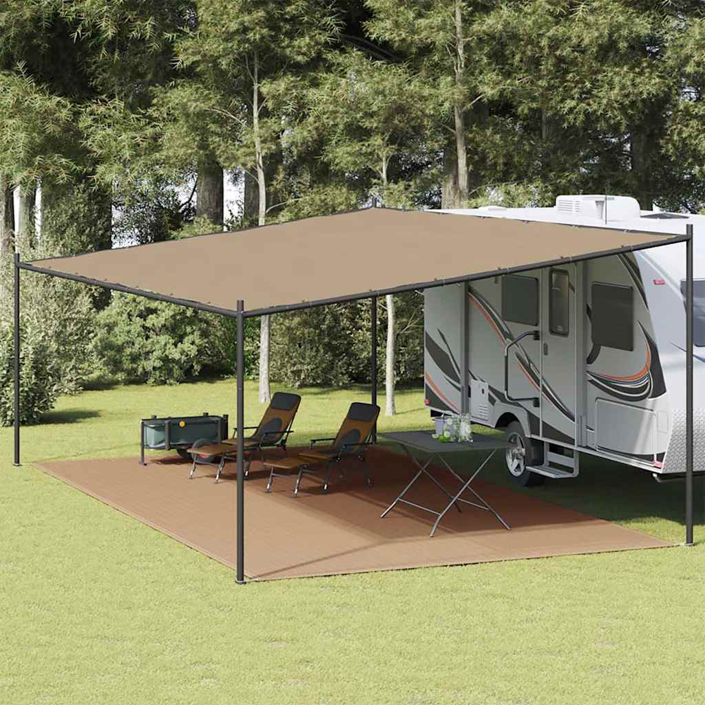 Palapinės kilimėlis, taupe spalvos, 400x800cm, HDPE