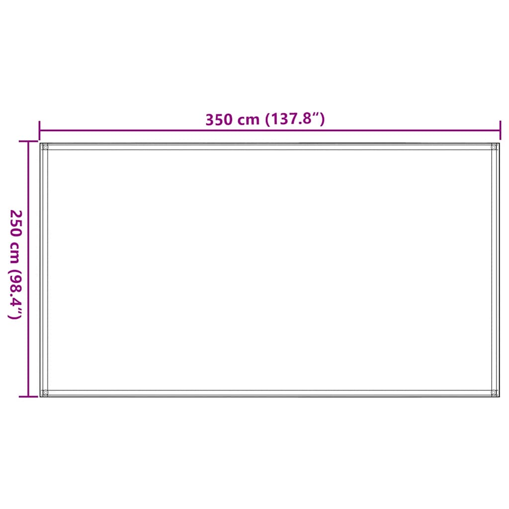 Tent carpet, brown, 250x350cm