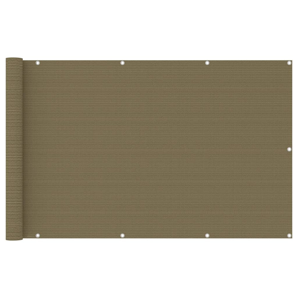 Balkono pertvara, taupe spalvos, 120x400cm, HDPE