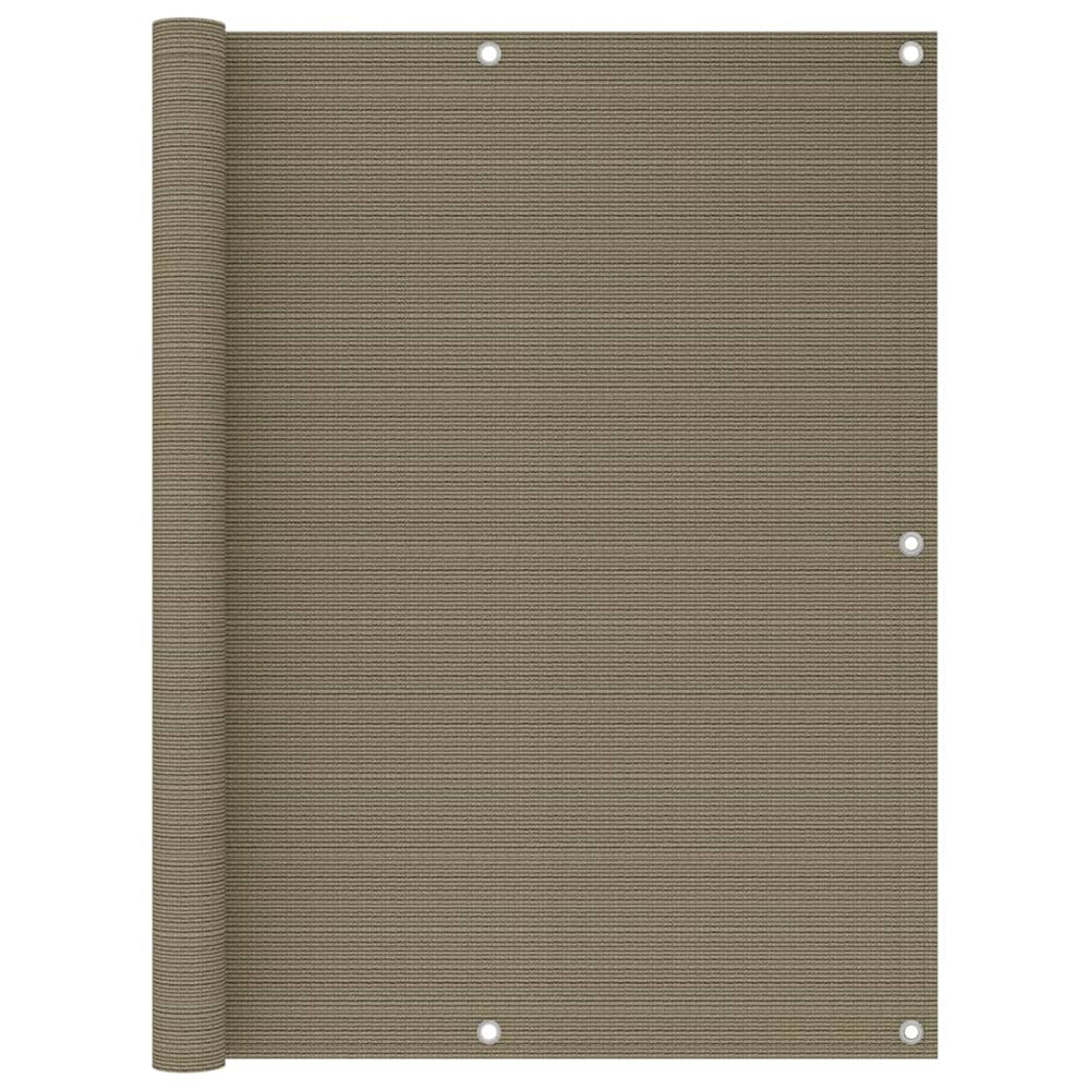 Balkono pertvara, taupe spalvos, 120x500cm, HDPE
