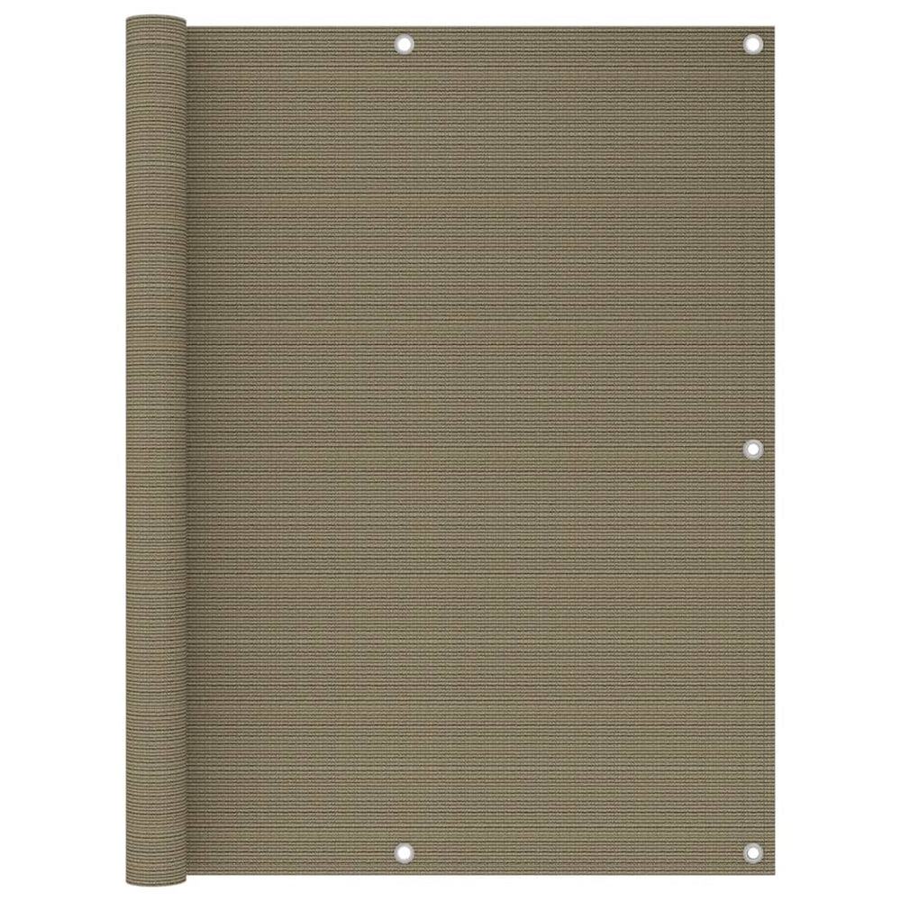 Balkono pertvara, taupe spalvos, 120x600cm, HDPE