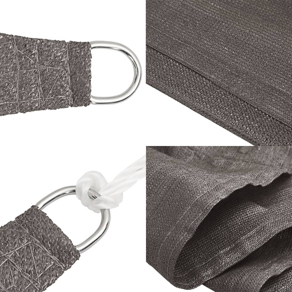 Uždanga nuo saulės, antracito spalvos, 2x3m, HDPE, 160g/m²