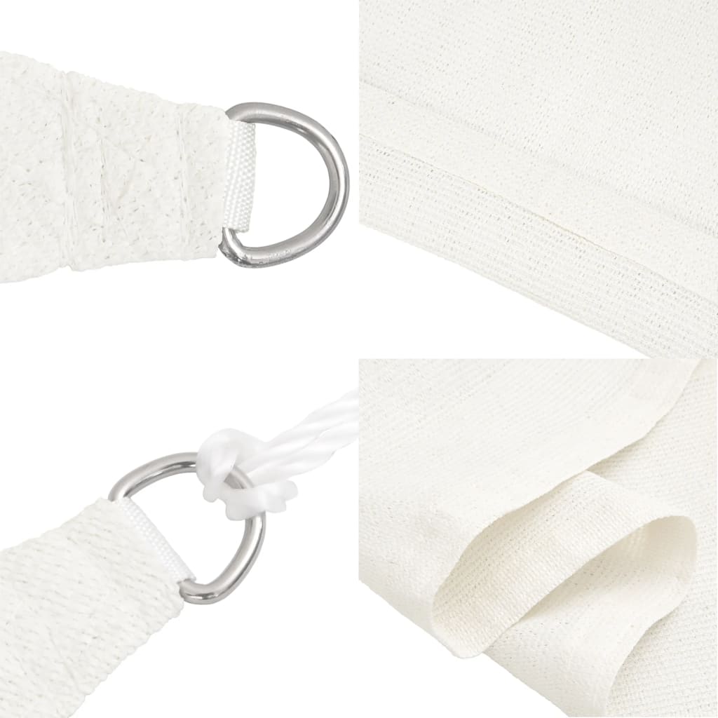 Uždanga nuo saulės, baltos spalvos, 4/5x3m, HDPE, 160g/m²
