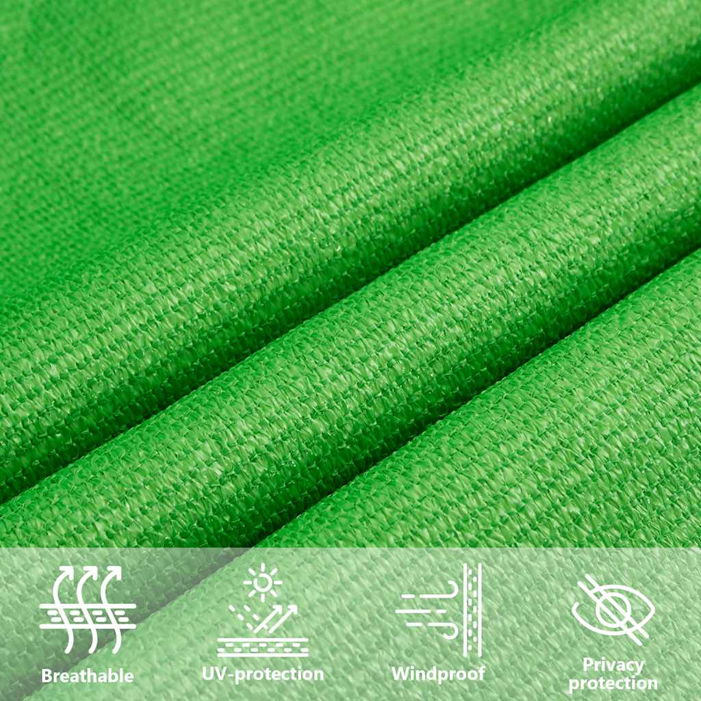 Uždanga nuo saulės, šviesiai žalia, 2,5x2,5x3,5m, HDPE, 160g/m²