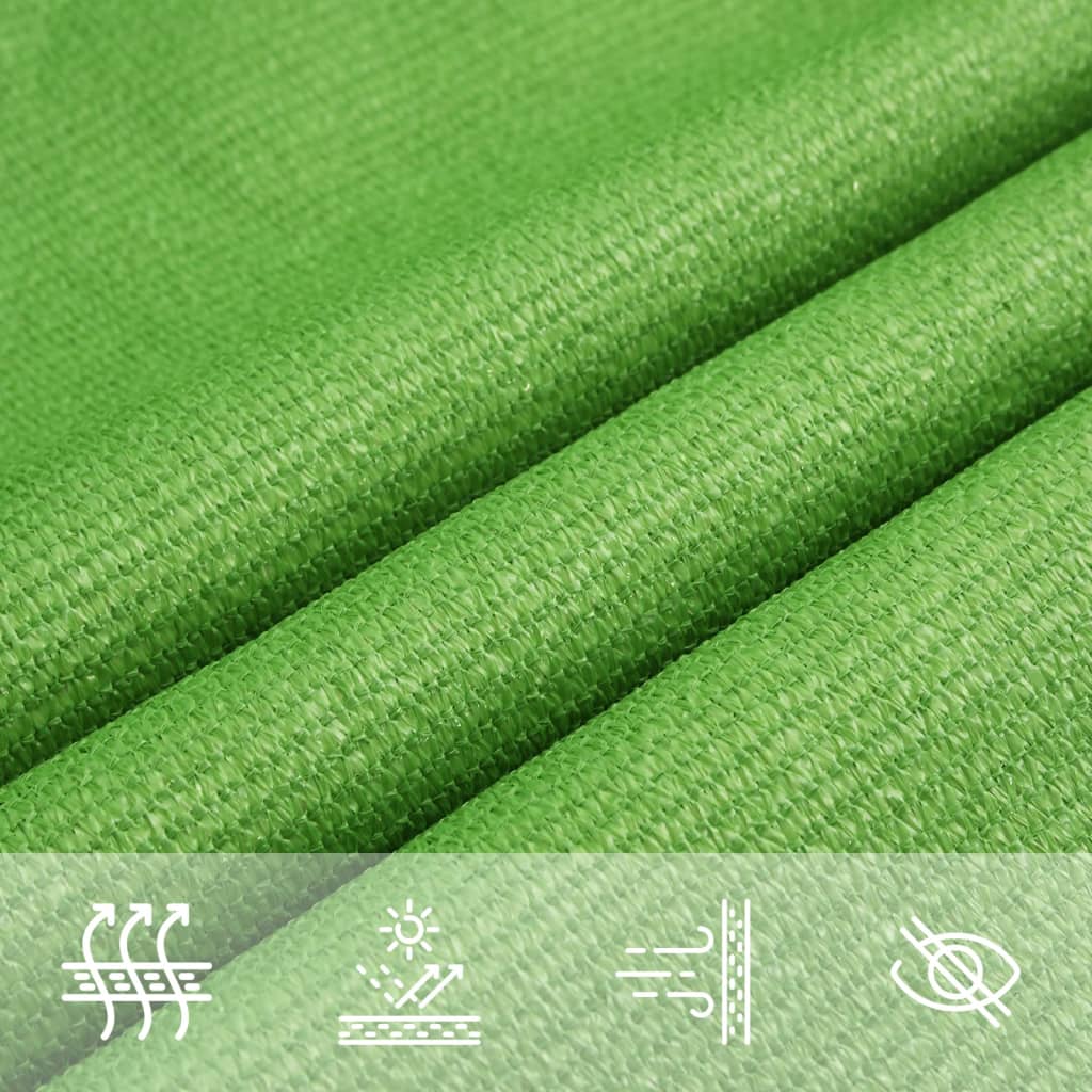 Uždanga nuo saulės, šviesiai žalia, 3x3x4,2m, HDPE, 160g/m²