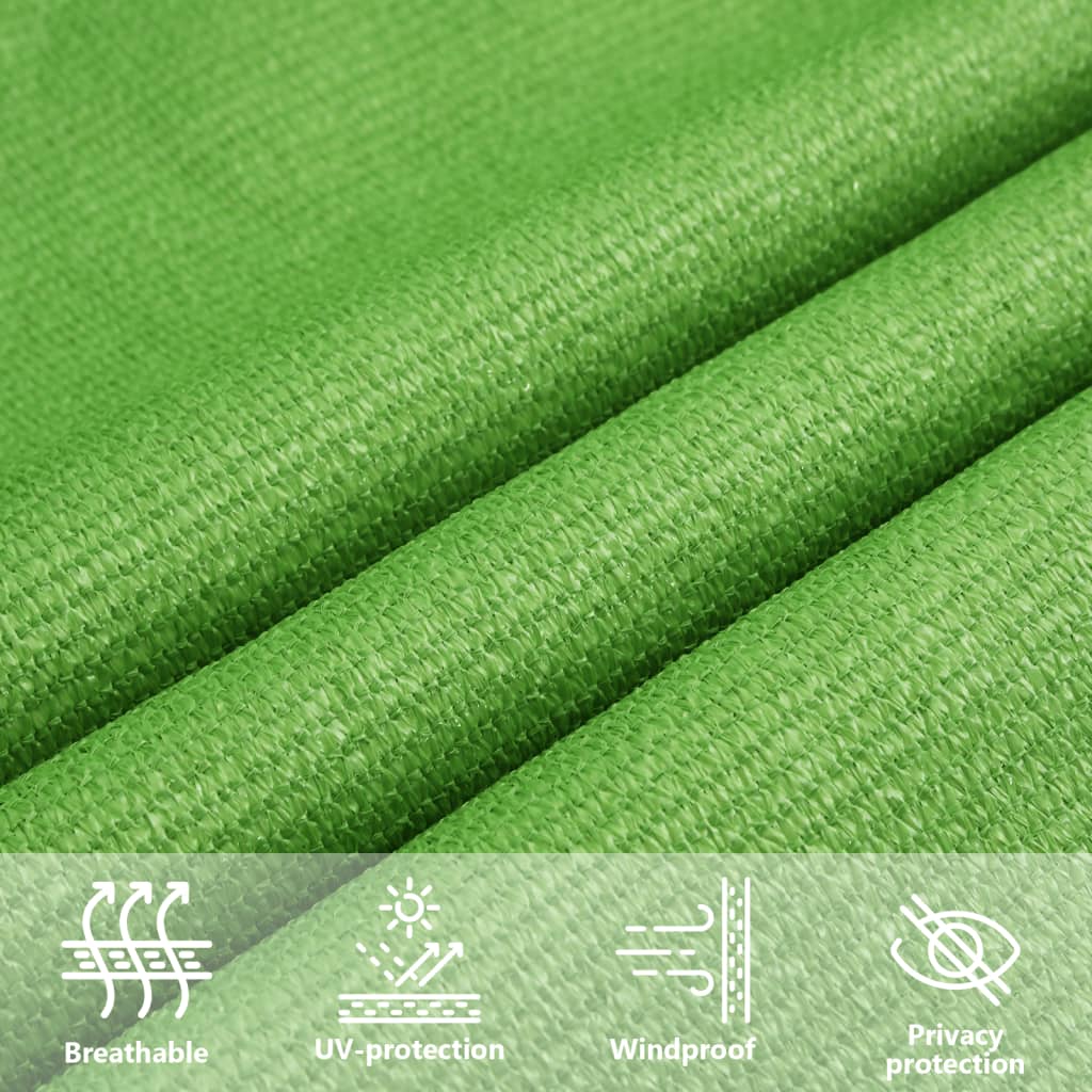 Uždanga nuo saulės, šviesiai žalia, 5x6x6m, HDPE, 160g/m²