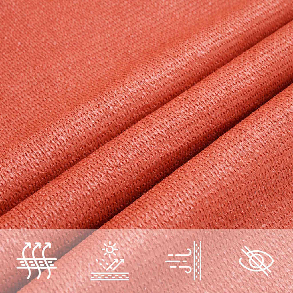 Uždanga nuo saulės, terakota spalvos, 3x4,5m, HDPE, 160g/m²