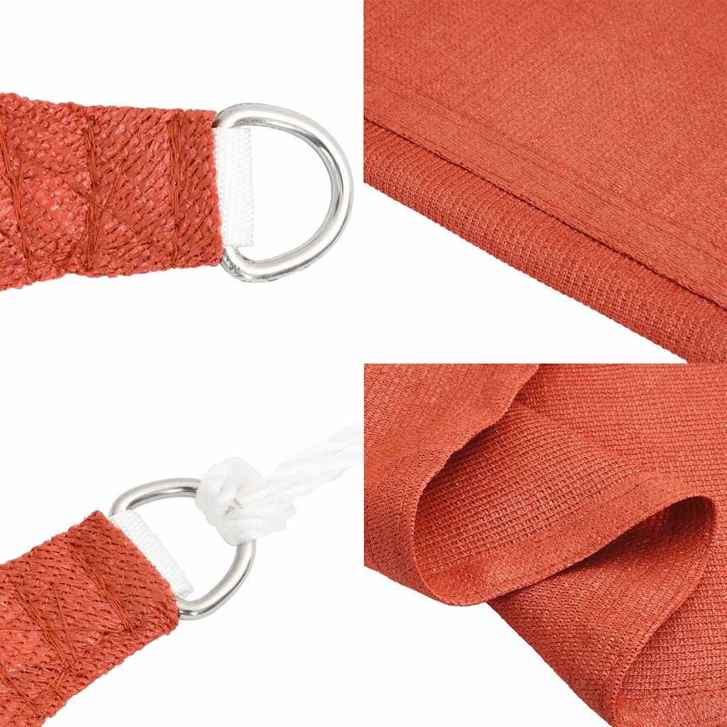 Saulės skėtis, 160 g/m², trapecijos formos, terakota, 4/5x3 m, HDPE
